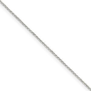 1.1mm Sterling Silver Flat Cable Chain Necklace, 18 Inch